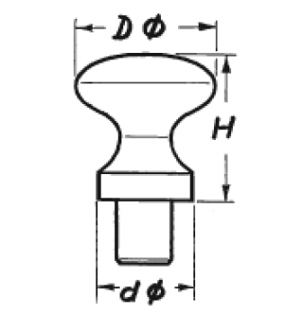 Möbelknopf Mini 18 mm (10 Stück)